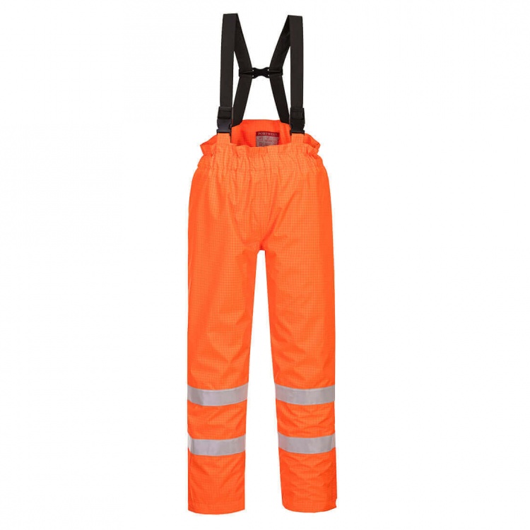 Portwest S781 Bizflame Rain lined - Hi Vis Antistatic FR Trouser 420g